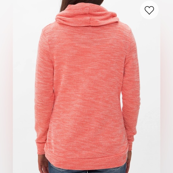 Bench Coastal Cluster Cowl Neck Terry Cloth Sweatshirt Kangaroo Pouch EUC‎ - Picture 2 of 15